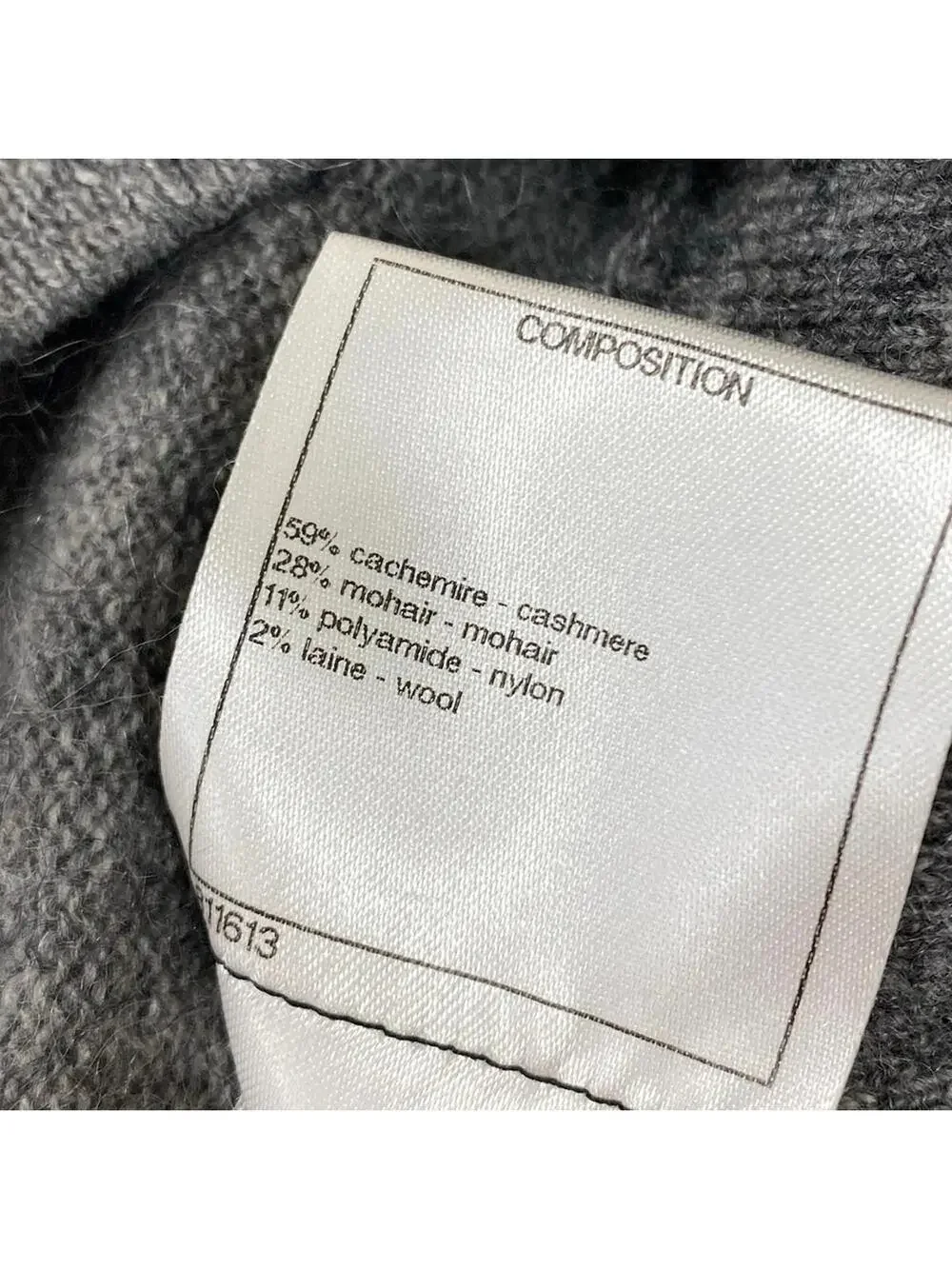 Chanel Gray Brown Blue [Outer Fabric] #295578C16B